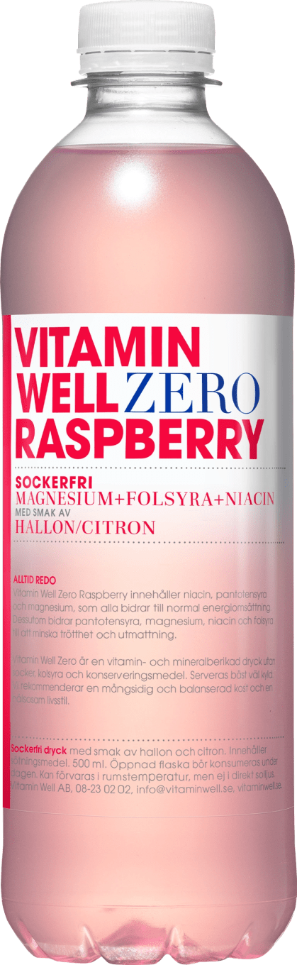 Vitamin Well Zero Raspberry 500 ml Vitamin Well