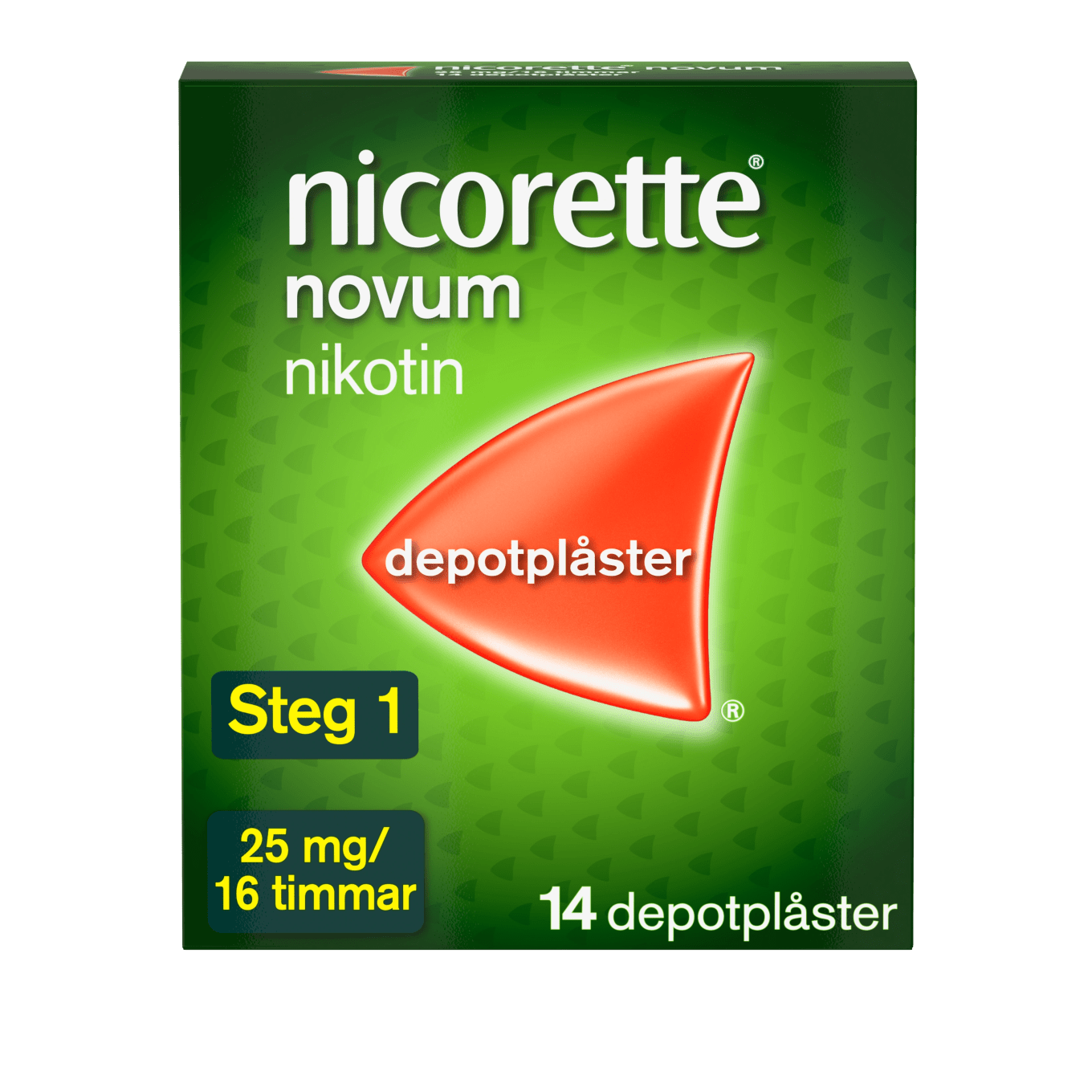 Nicorette Novum depotplåster 25 mg/16 timmar 14 st Nicorette