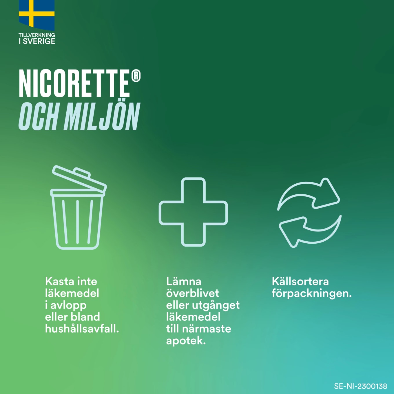 Nicorette Fruktmint medicinskt tuggummi 4 mg 30 st Nicorette