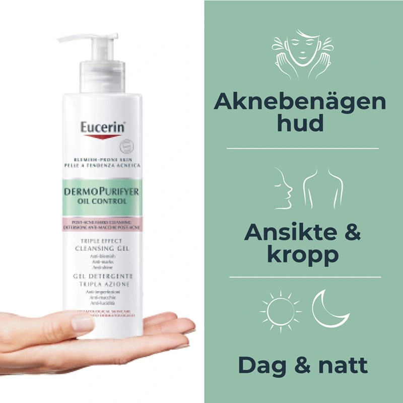 Eucerin DermoPurifyer Oil Control Triple Effect Cleansing Gel 400 ml Eucerin
