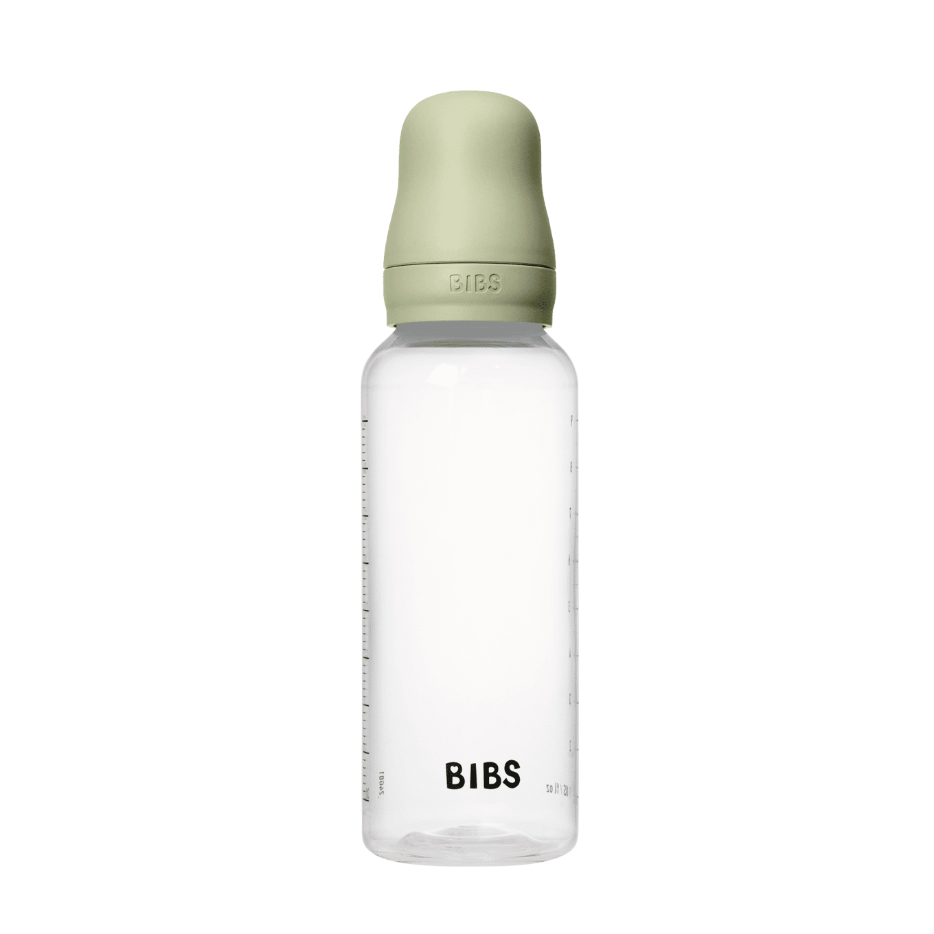 BIBS Baby Bottle Round Latex Medium Flow Sage 270 ml 1-pack Bibs