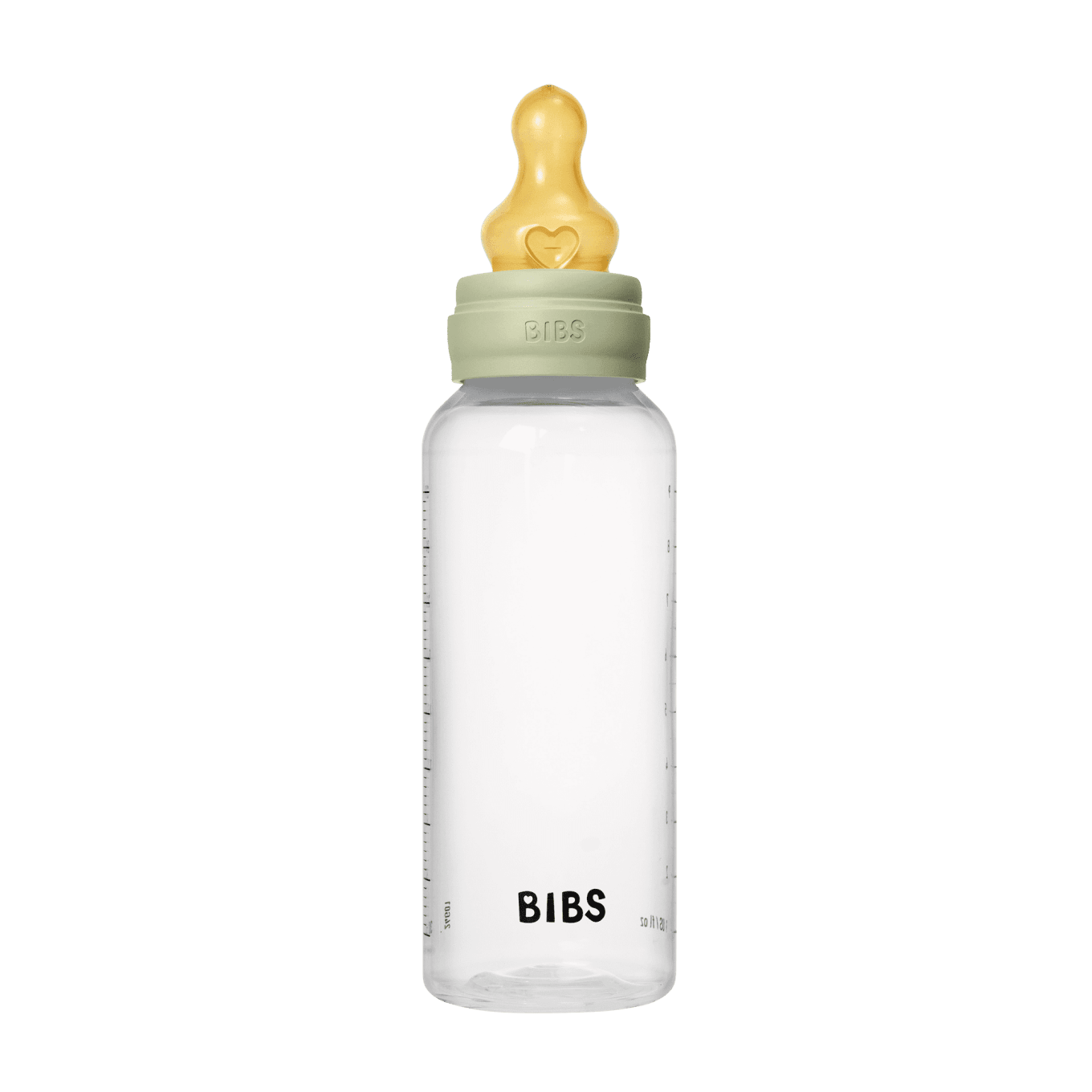 BIBS Baby Bottle Round Latex Medium Flow Sage 270 ml 1-pack Bibs