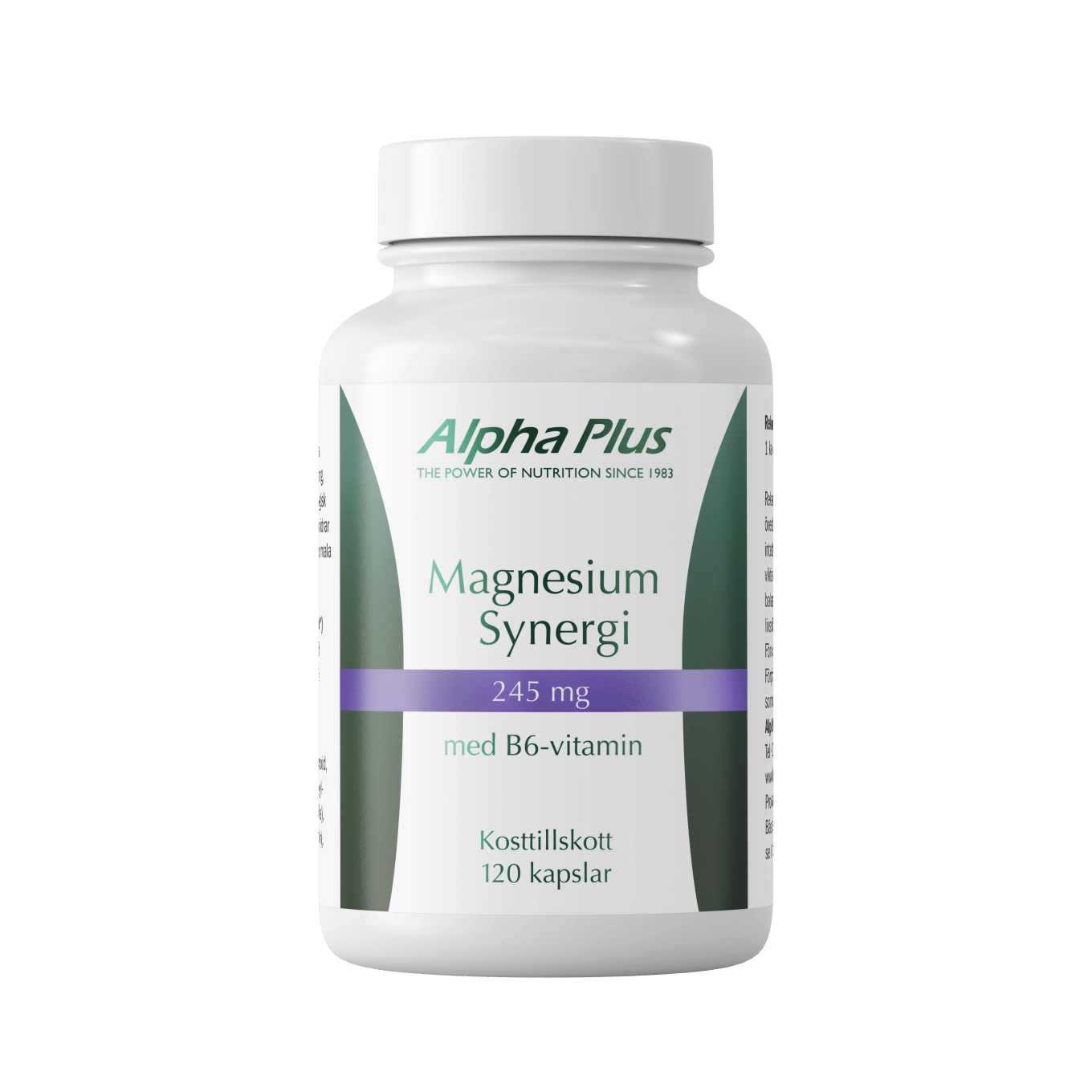 Alpha Plus Magnesium Synergi 120 kapslar Alpha Plus
