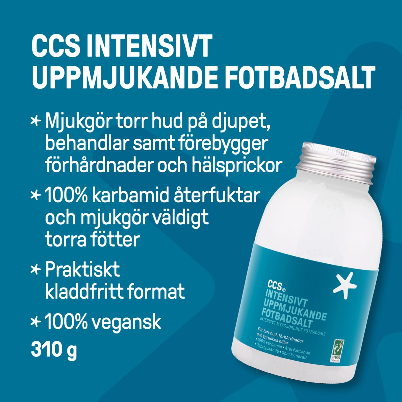 CCS Intensivt Uppmjukande Fotbadsalt 310 g CCS