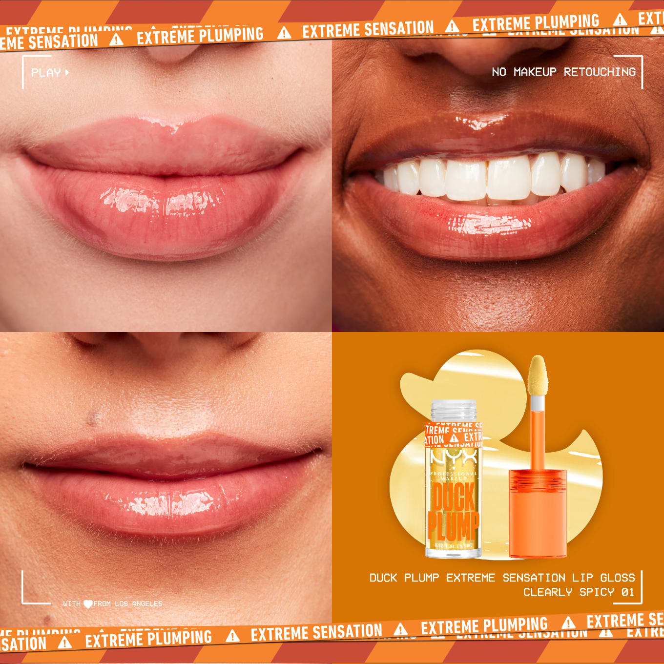 NYX Professional Makeup Duck Plump Lip Gloss 7 ml 01 Clearly Spicy NYX Professional Makeup
