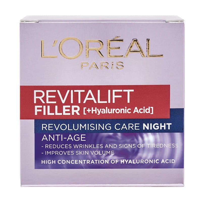 L'Oréal Paris Revitalift Filler [Hyaluronic Acid] Replumping Care Night 50 ml LOreal Paris