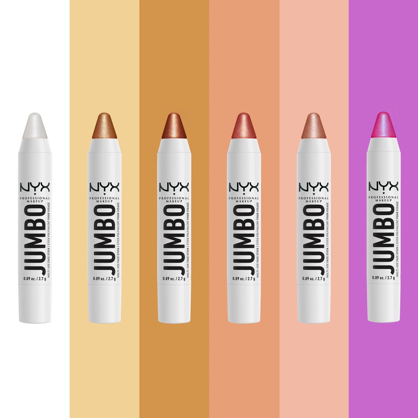 NYX Professional Makeup Jumbo Multi-Use Highlighter Stick 2,7 g 01 Coconut Cake NYX Professional Makeup