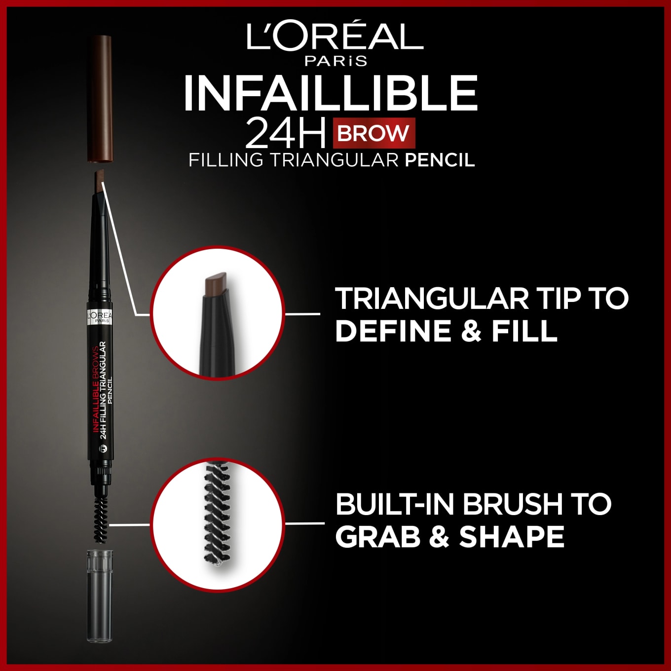 L'Oréal Paris Infaillible Brows 24H Filling Triangular Pencil Brunette 3.0 1 ml 3.0 Brunette LOreal Paris