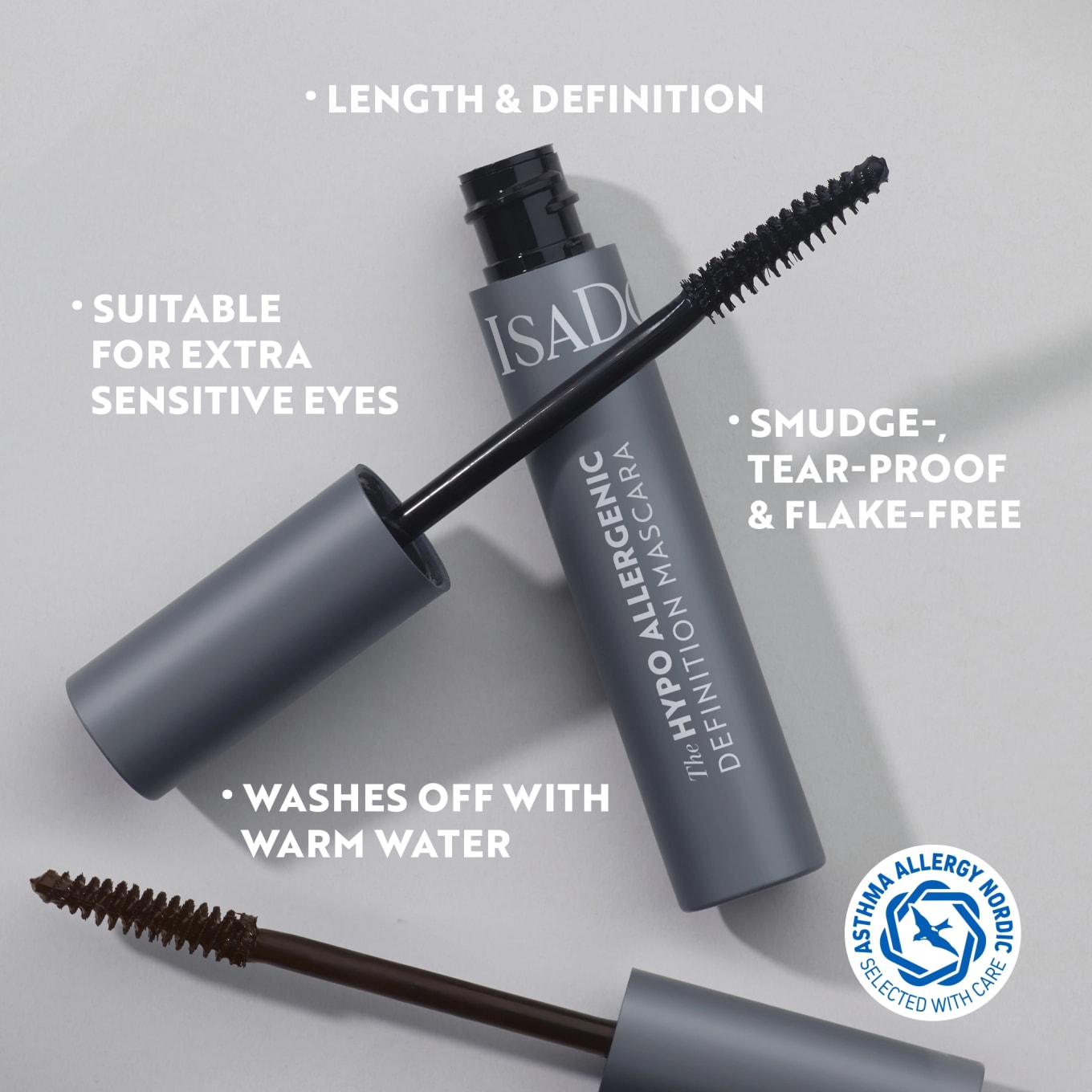 IsaDora Hypo Allergenic Definition Mascara 01 Black 10 ml 01 Black IsaDora