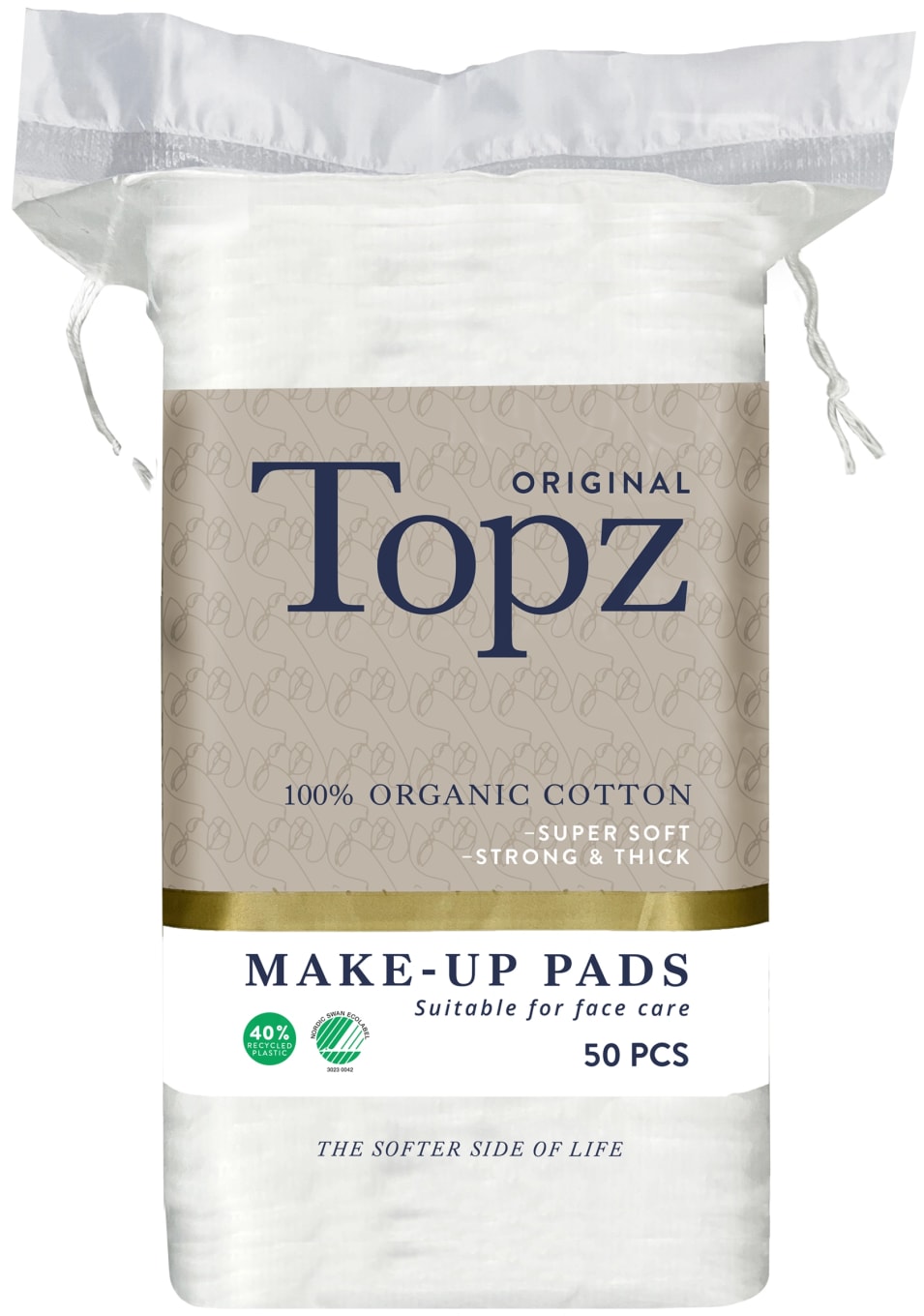 Topz Cosmetics Square Make-Up Pads 50 st Topz