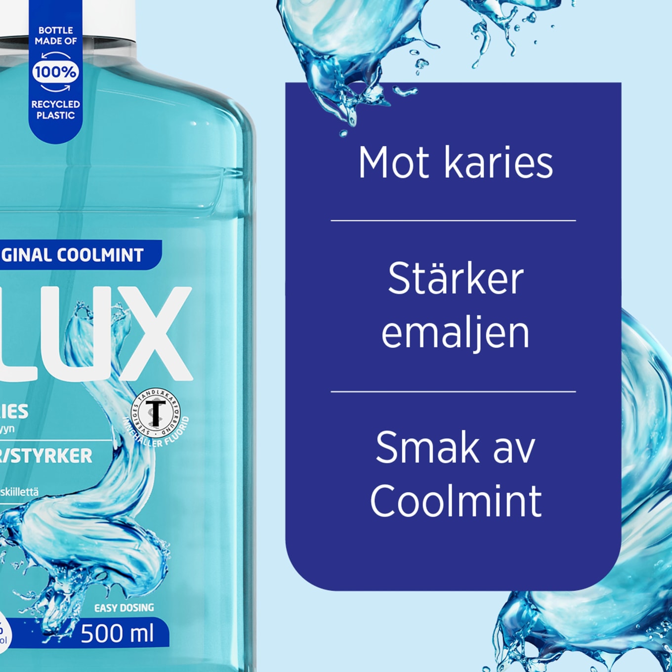 Flux Original Coolmint fluorskölj 500 ml Flux