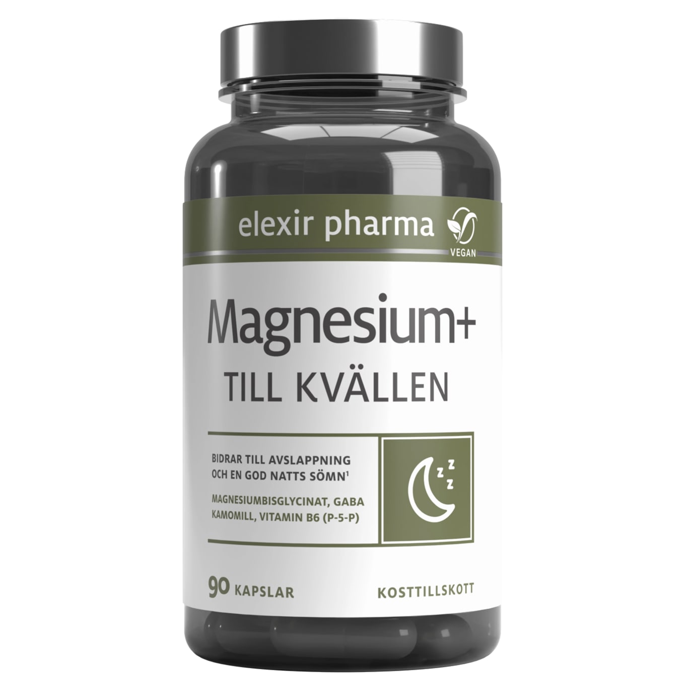 Elexir Magnesium+ Till kvällen 90 kapslar Elexir Pharma