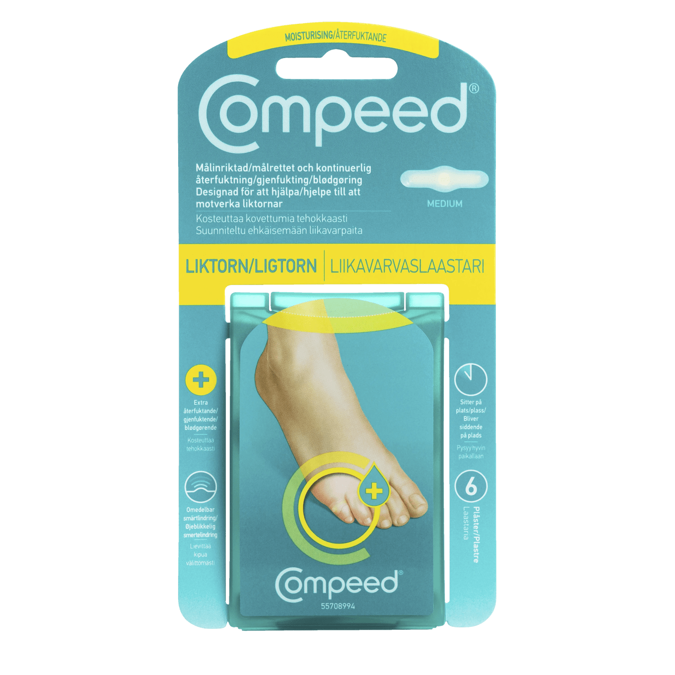 Compeed Liktornsplåster Moisturising 6 st Compeed