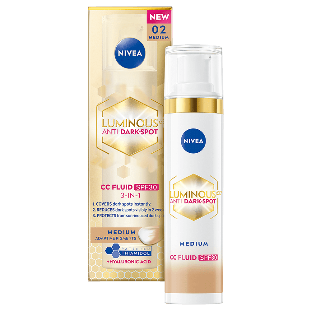Nivea Luminous 630 Anti Dark-Spot CC Fluid 3-in-1 40 ml 02 Medium Nivea