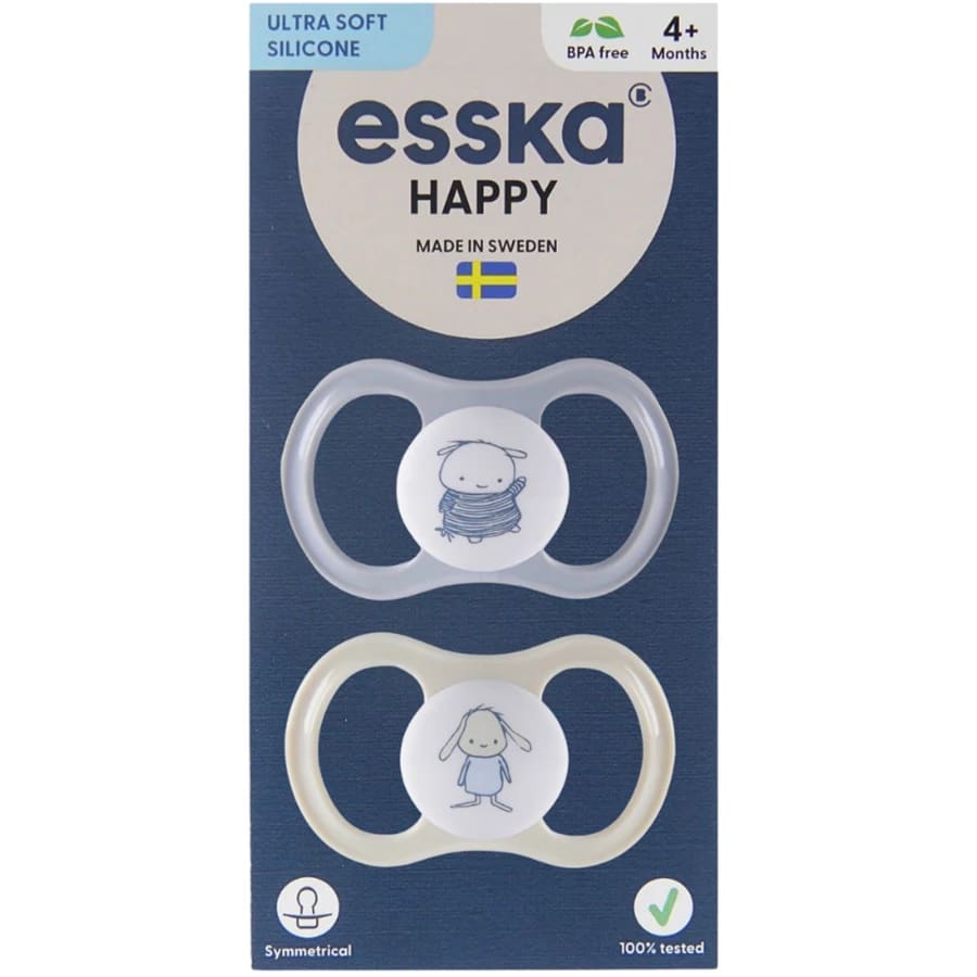 ESSKA Happy 4+m Silikon Beige 2-pack Esska