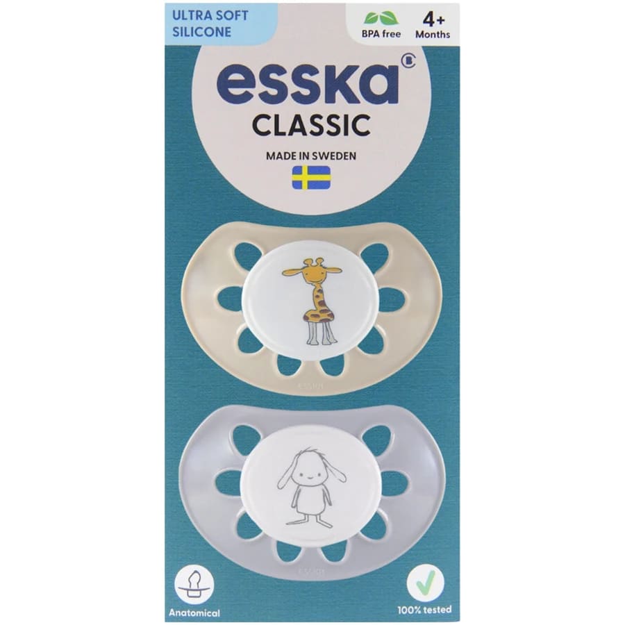 ESSKA Classic 4+m Silikon Beige 2-pack Esska