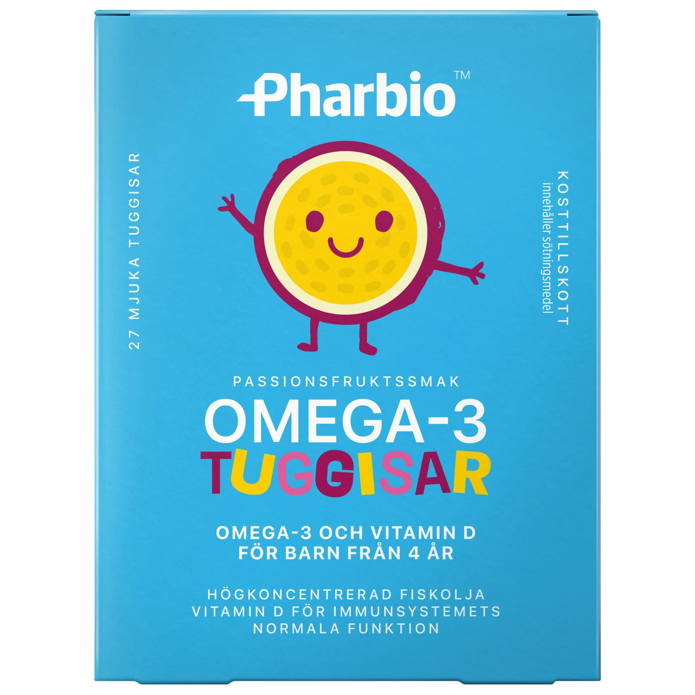 Pharbio Omega-3 Gelétuggisar 27st Pharbio