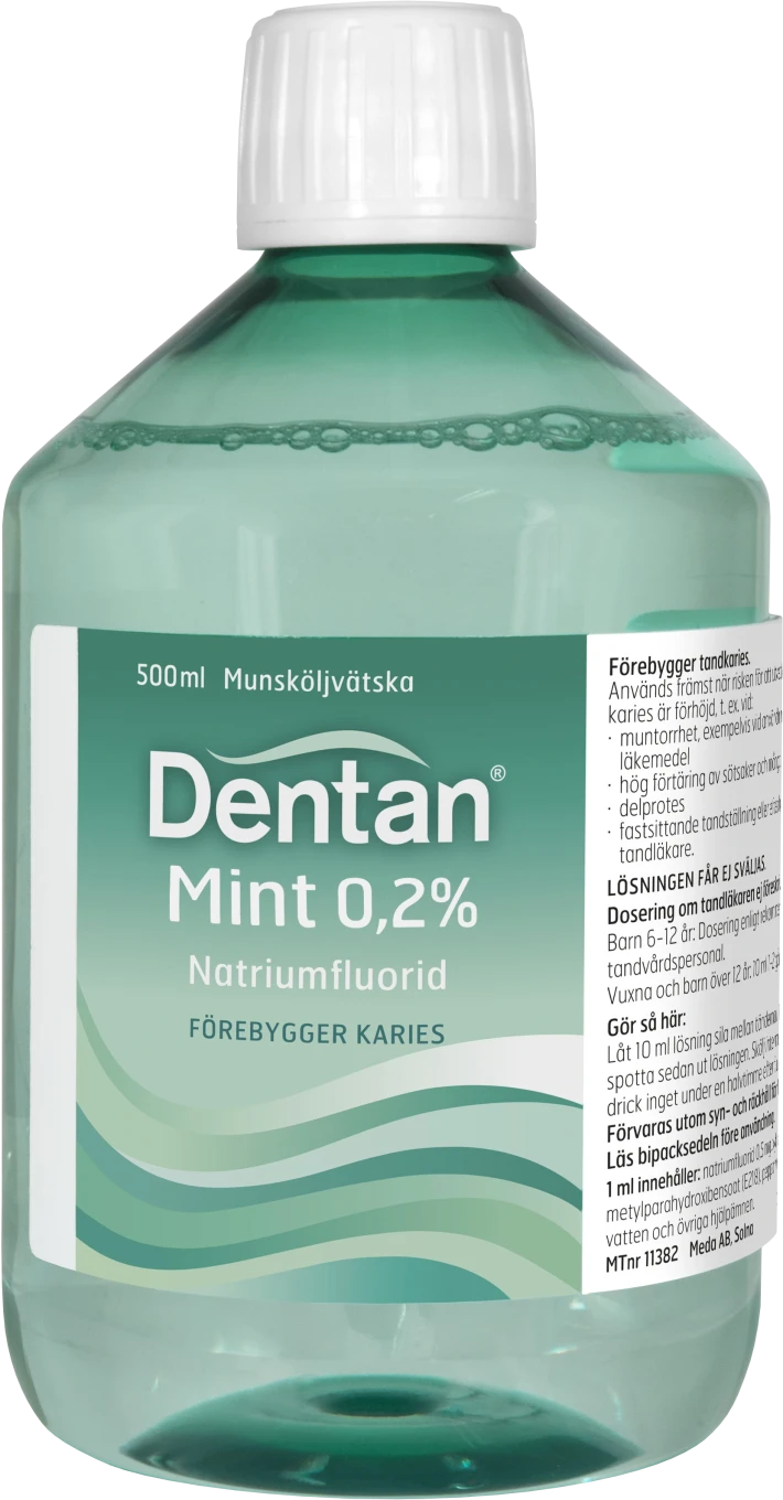 Dentan Mint munskölj 0,2 % 500 ml Dentan