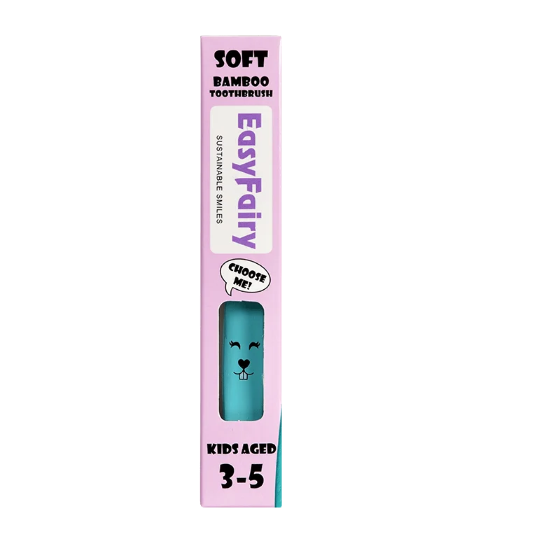 EasyFairy Bambutandborste 3-5 år Turquoise EasyFairy
