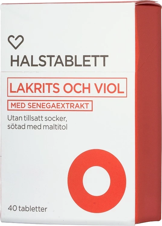 Hjärtats halstablett med senegaextrakt 40 st Hjärtats