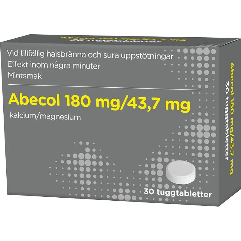 Abecol 180/43,7 mg 30 tuggtabletter ABECE
