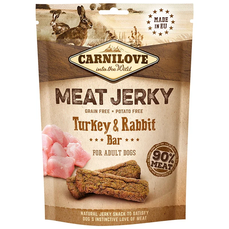 Carnilove Jerky Turkey & Rabbit Bar 100 g Carnilove