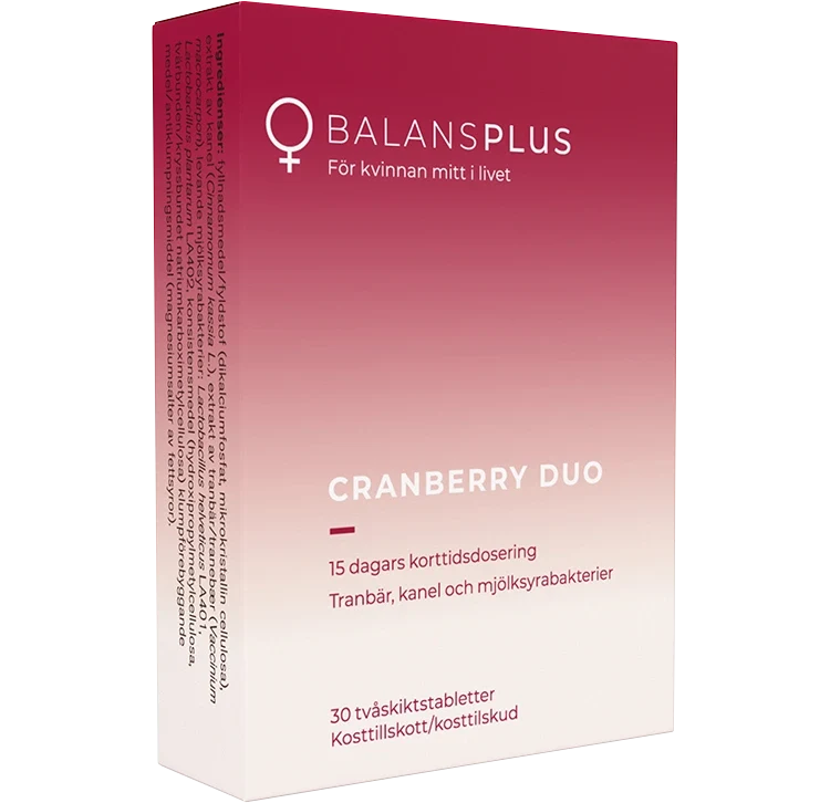 Balans Plus Cranberry Duo 30 tabletter Balans Plus