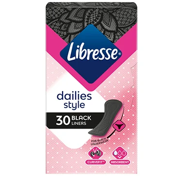 Libresse Trosskydd Normal Black 30 st Libresse