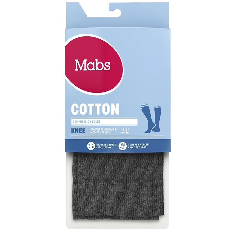 Mabs Cotton Knee Grey M Mabs
