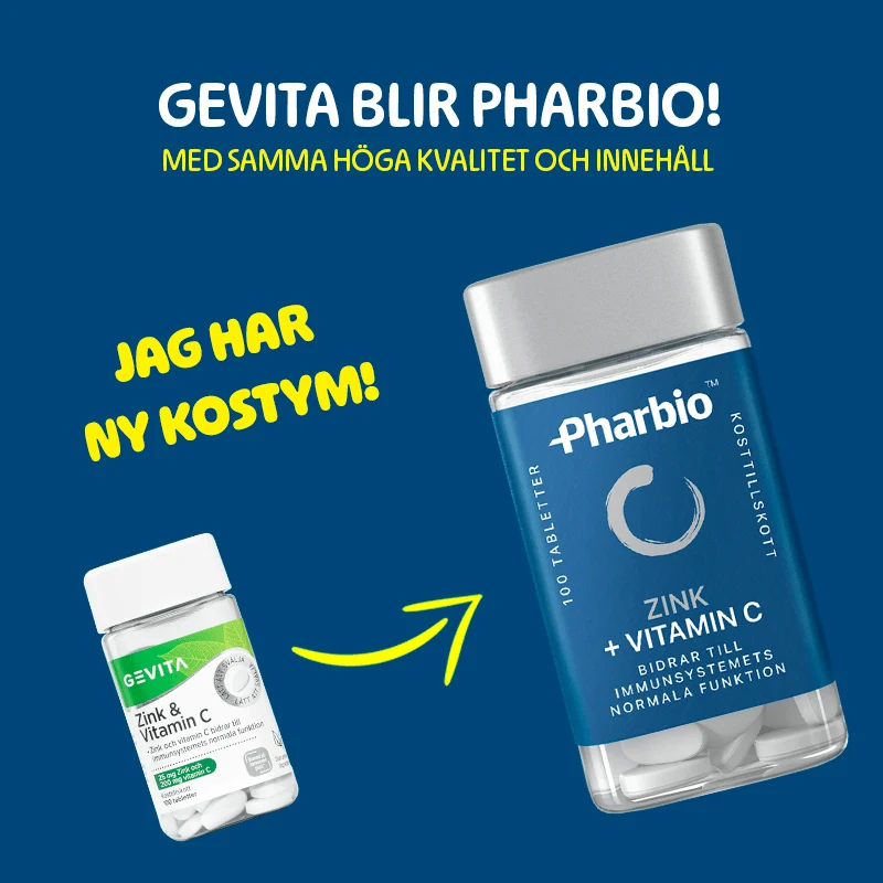 Pharbio Zink + Vitamin C 100 st Pharbio