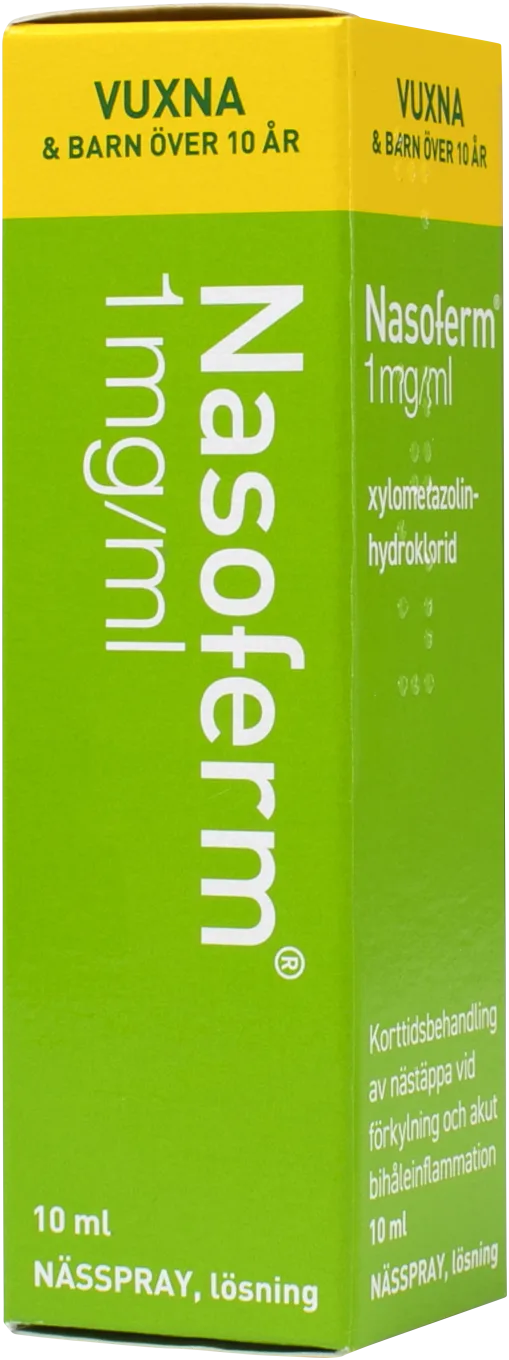 Nasoferm nässpray 1 mg/ml 10 ml Nasoferm