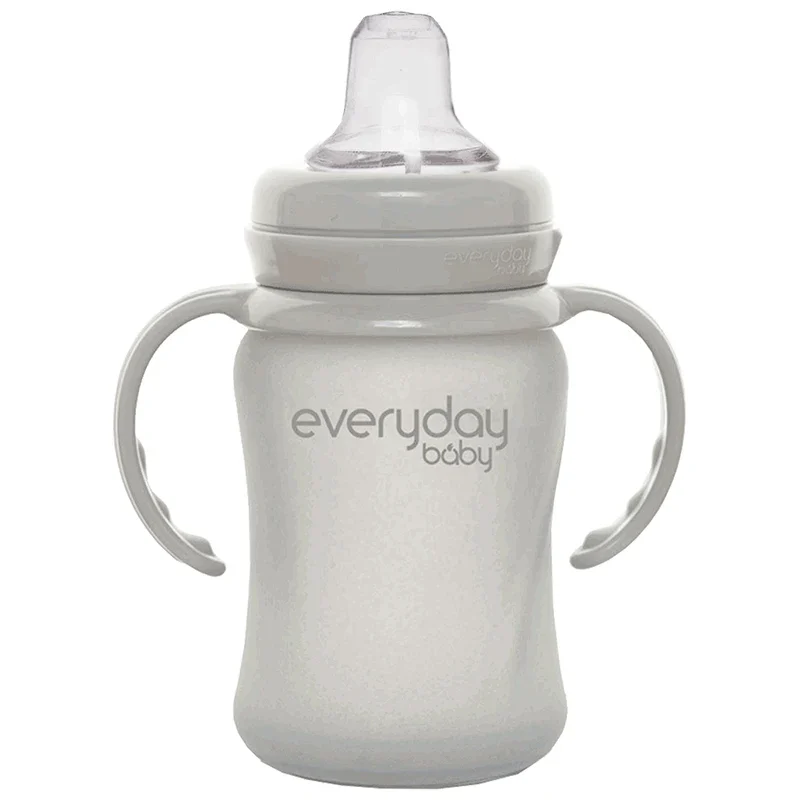 Everyday Baby Pipmugg Glas Healthy + Quiet Grey Everyday Baby