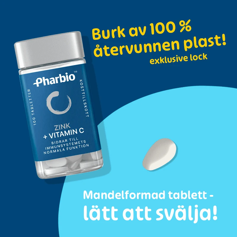 Pharbio Zink + Vitamin C 100 st Pharbio