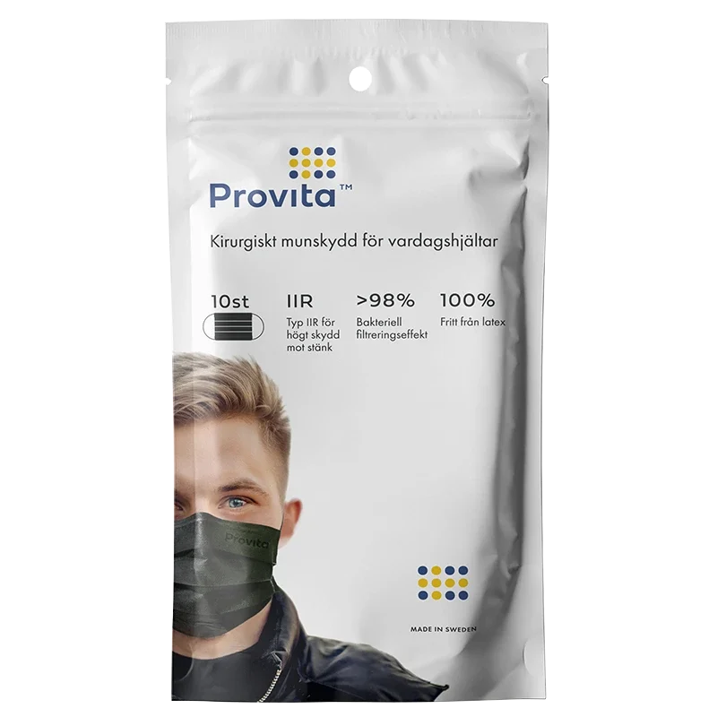 Provita Medical Munskydd IIR 10 st Svart Provita