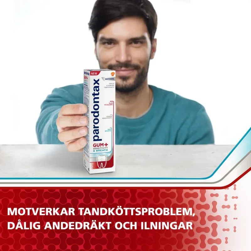 Parodontax Gum+Sensitivity & Breath Whitening Tandkräm 75ml Parodontax