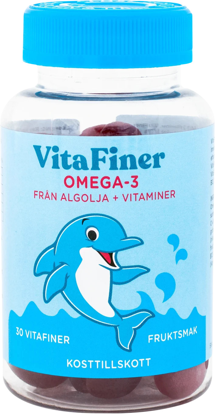 VitaFiner Omega 3 från Alg 30 tuggisar Vitabeaner