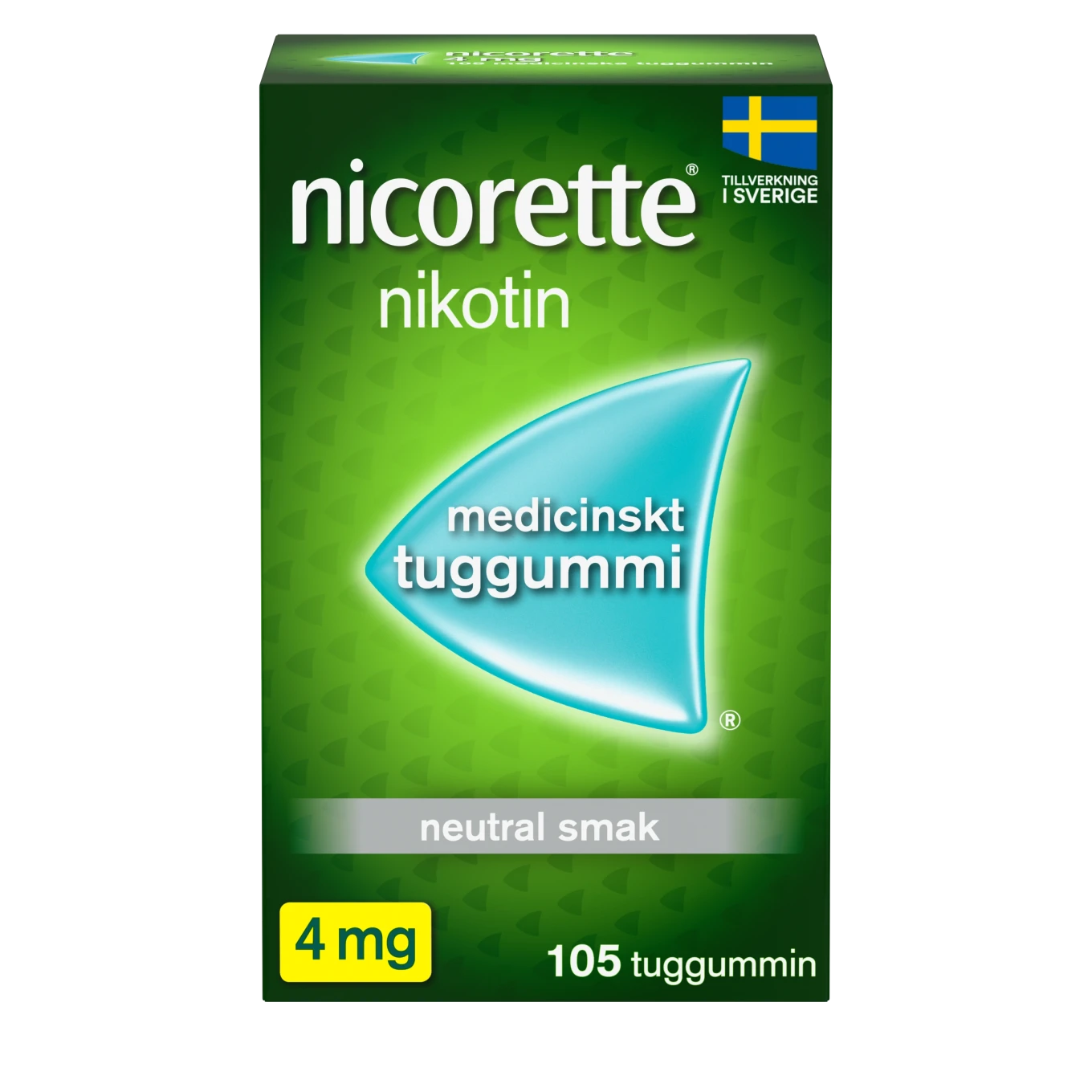 Nicorette medicinskt tuggummi 4 mg 105 st Nicorette