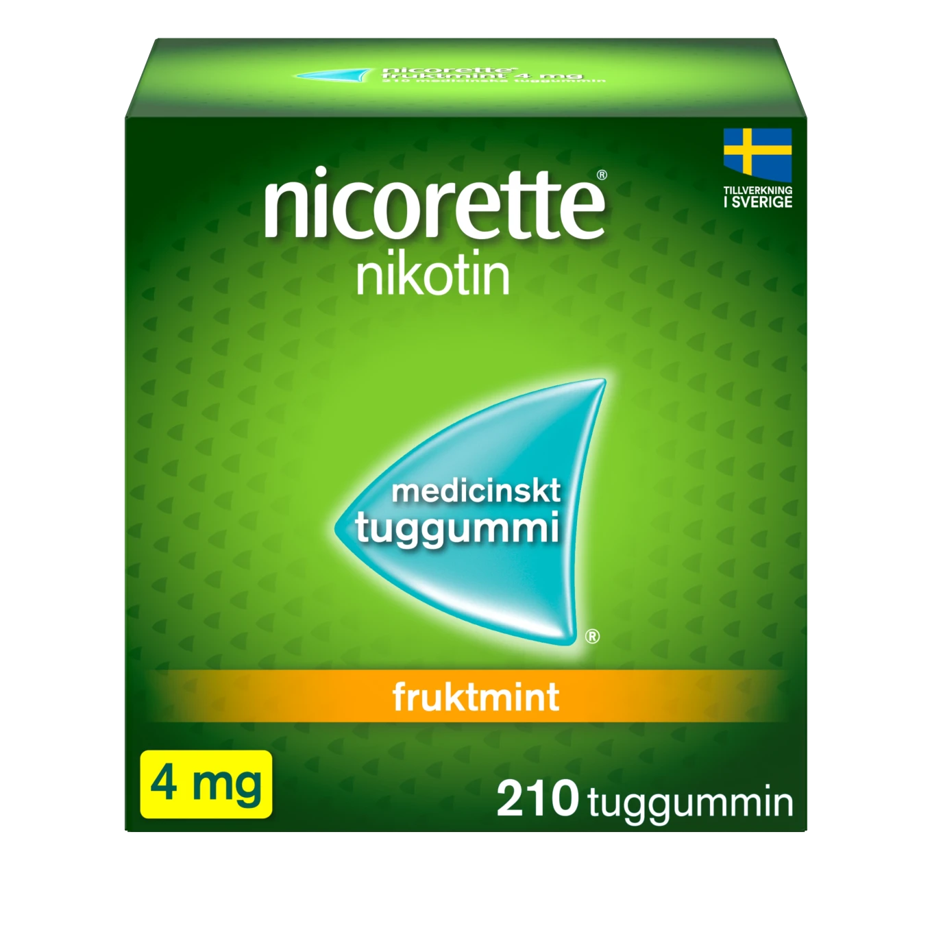 Nicorette Fruktmint medicinskt tuggummi 4 mg 210 st Nicorette