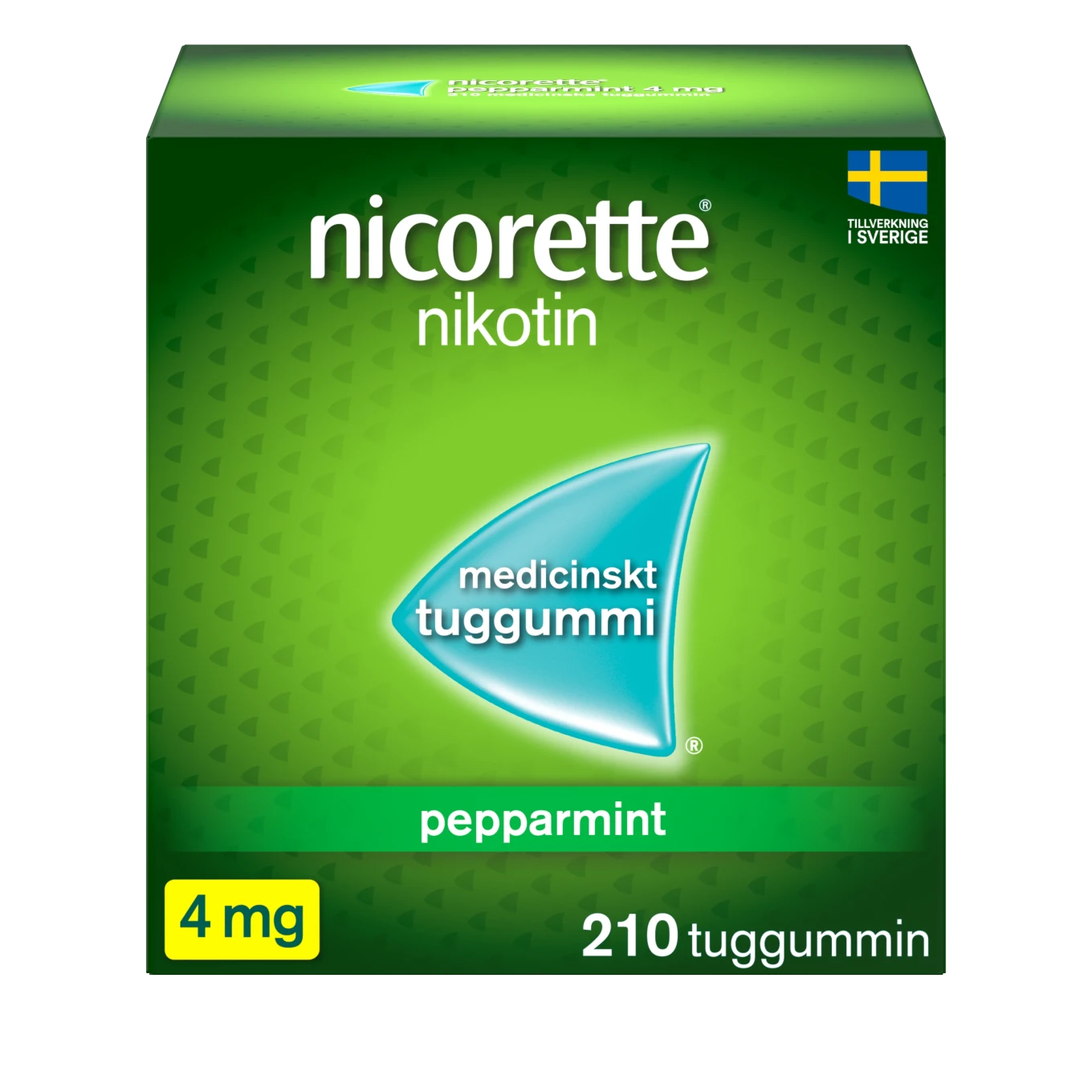 Nicorette Pepparmint medicinskt tuggummi 4 mg 210 st Nicorette