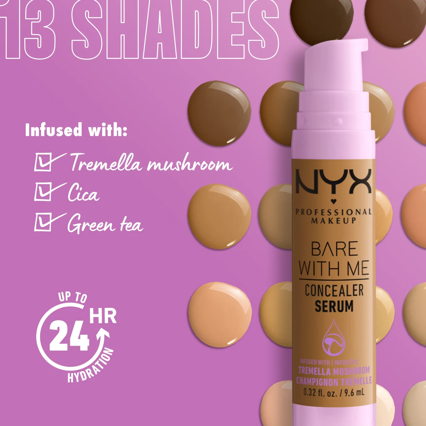 NYX Professional Makeup Bare With Me Concealer Serum 9,6 ml 03 Vanilla NYX Professional Makeup