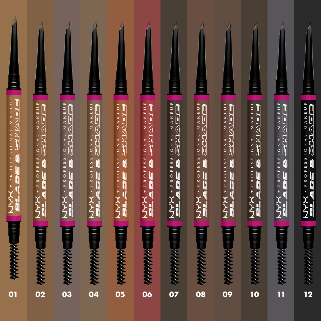 NYX Professional Makeup Blade & Shade Brow Pen 0,1 g 01 Ash Blonde NYX Professional Makeup