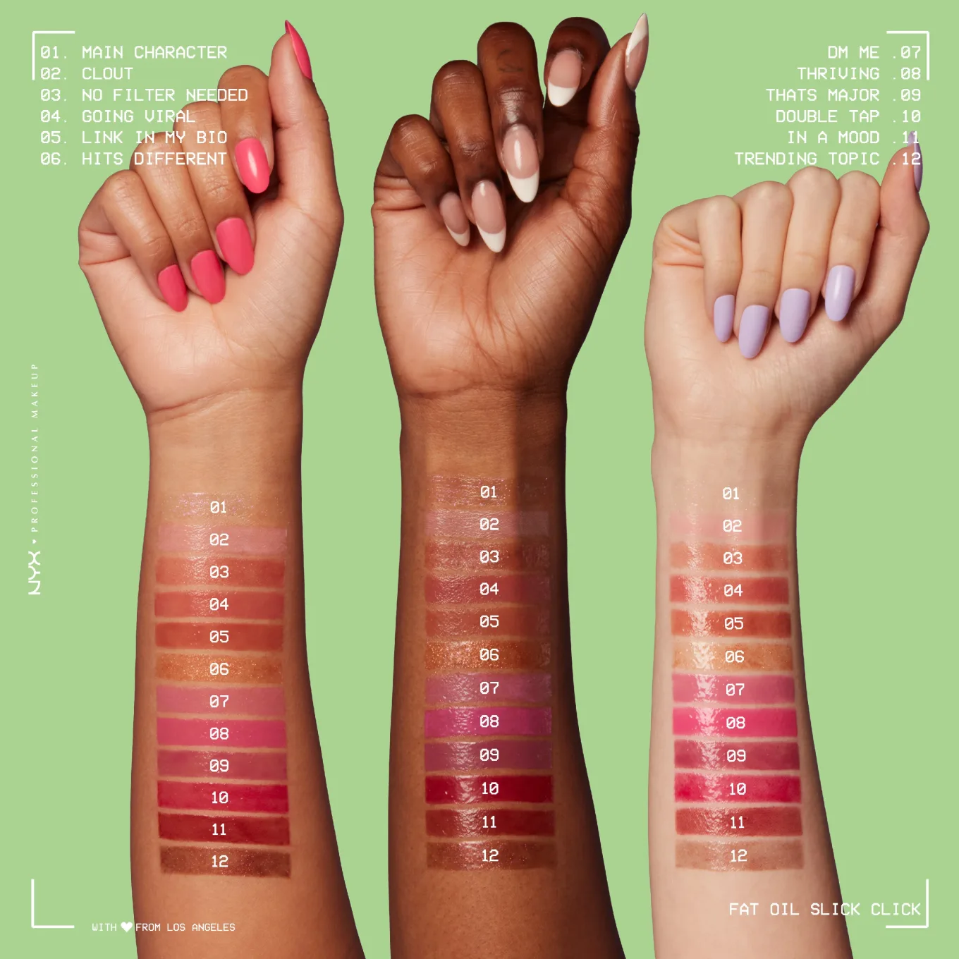 NYX Professional Makeup Fat Oil Slick Click Lip Balm 2,3 ml 01 Main Character NYX Professional Makeup