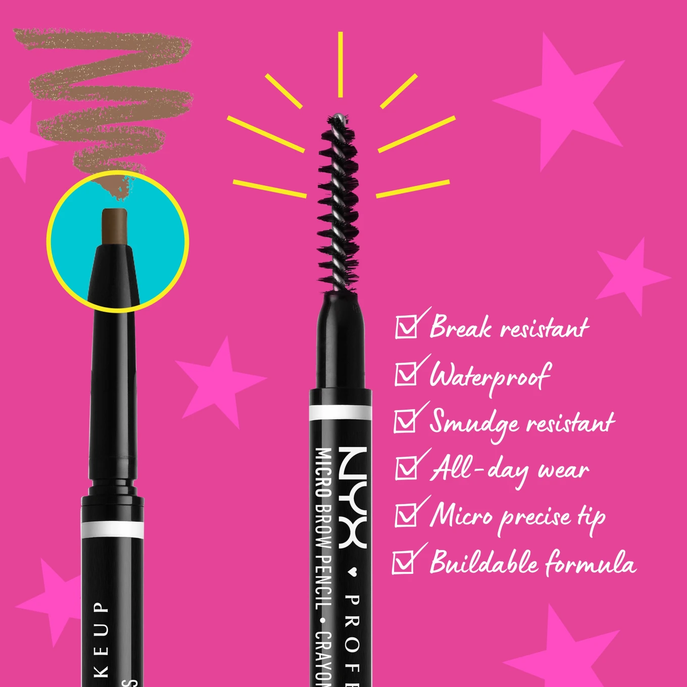 NYX Professional Makeup Micro Brow Pencil 0,09 g 05 Ash Brown NYX Professional Makeup