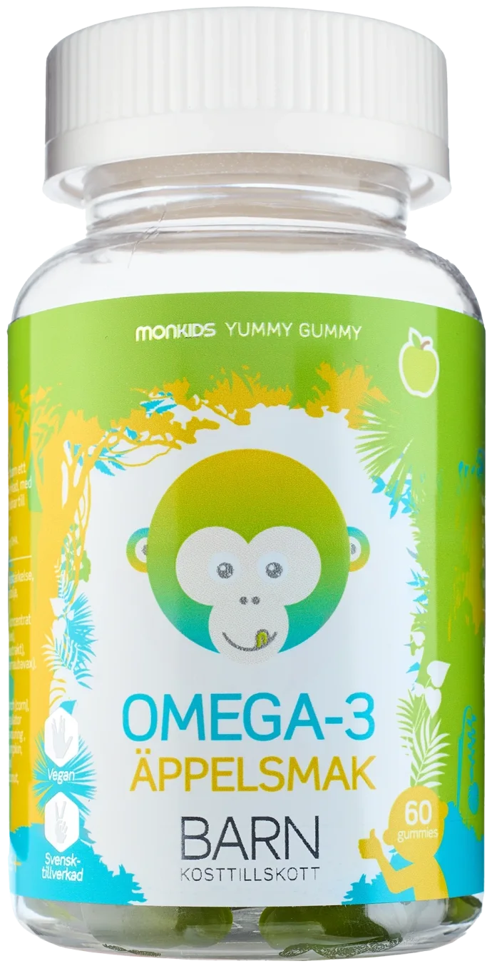 Monkids Omega-3 Barn Äpple 60 st Monkids