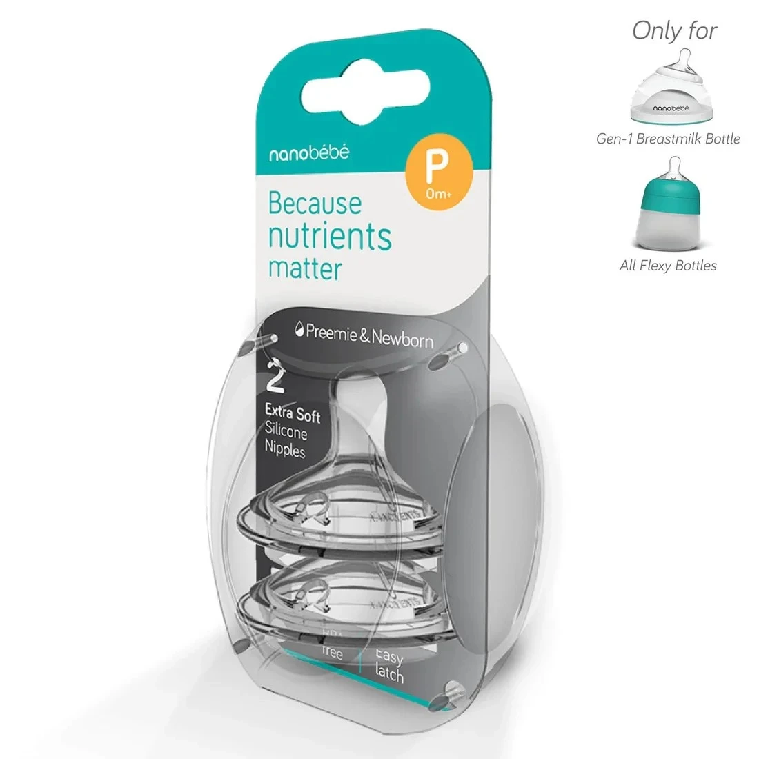 Nanobébé Dinapp Premature/Newborn Anti-kolik 2 st Nanobébé