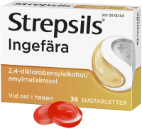 Strepsils Ingefära sugtablett 36 st