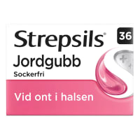 Strepsils Jordgubb sugtablett 36 st