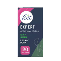 Veet Expert Cold Wax Strips Dry Skin Legs & Body 20 pcs