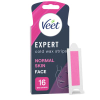 Veet Expert Cold Wax Strips Normal Skin Face 16 pcs