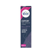 Veet Expert Hair Removal Cream All Skin Types Legs & Body 200 ml